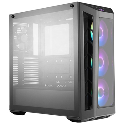 CABINET ATX MIDI TOWER COOLER MASTER MCB-B530P-KHNN-S01 MASTERBOX MB530P BLACK ATX 2X3.5 4X2.5 2XUSB3.0 RGB LATO TRASP. NOALIM.