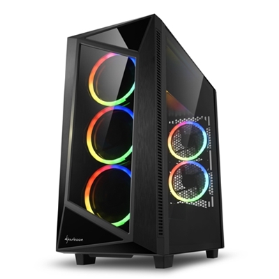 CABINET ATX SHARKOON REV200 RGB NERO 7SLOT 48,4X21,5X48,5CM 2X3,5