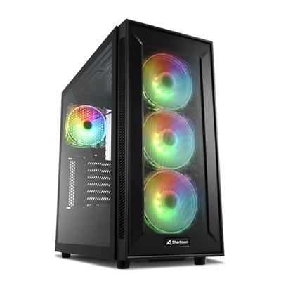 CABINET ATX SHARKOON TG6M RGB NERO 7SLOT 45,2X21,5X46,5CM 3X3,5