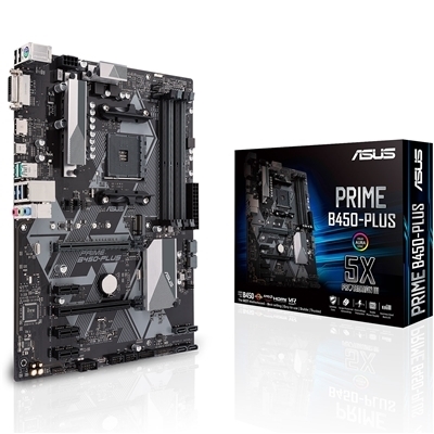 MB ASUS PRIME B450-PLUS LGA AM4 B450 4XDDR4DC-3200O.C. 1XPCIE3.0X16 VGA 6XSATA3RAID M.2 GBLAN USB3.1 ATX 90MB0YN0-M0EAY0