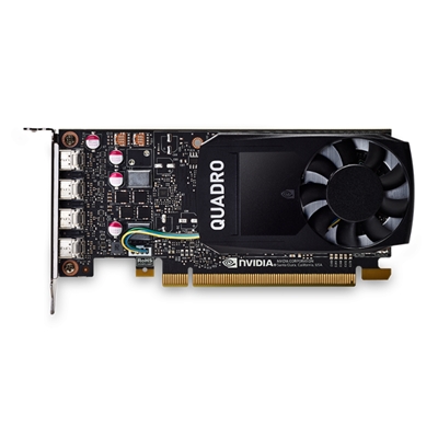 SVGA PNY VCQP1000V2-PB NVIDIA QUADRO P1000 PASCAL LOW PROFILE 4GBDDR5 PCIE16X 3.0 2560X1600 4X MDP1.4