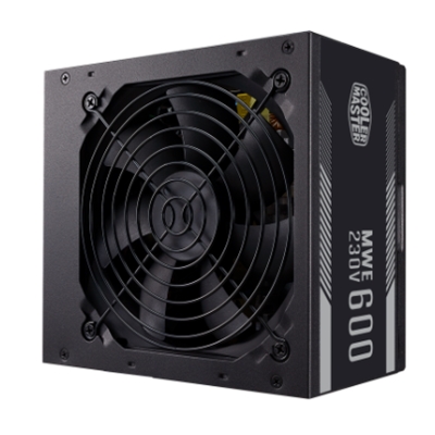 ALIMENTATORE ATX 600W COOLERMASTER MWE WHITE MPE-6001-ACABW-EU PFC ATTIVO 240VAC FAN120MM CAVO EU