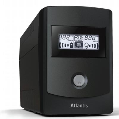 UPS ATLANTIS A03-HP851 850VA/480W SINEWAVE UPS+STABILIZ+FILTRI SW DI CONTROLLO INCLUSO- BATT. 12V - GARANZIA 2 ANNI- FINO:17/12