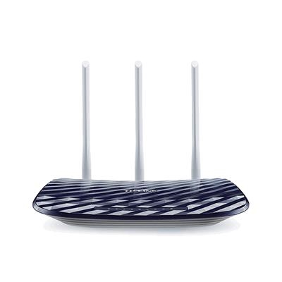 WIRELESS AC750 ROUTER DUAL BAND TP-LINK ARCHER C20  5GHZX433MBPS/2.4GHZX300MBPS 802.11AC/A/B/G/N 1P WAN+4P LAN 10/100 FINO:31/12
