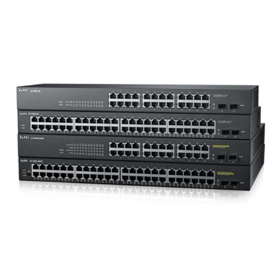 SWITCH ZYXEL GS190048HPV2-EU0101F 48P GIGA -24P POE EROG.FINO 170W + 2P SFP GIGABIT, IPV6,VLAN, RACK 19