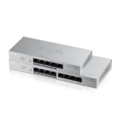 SWITCH 8P LAN GIGABIT ZYXEL GS1200-8HPV2-EU0101F  UNMANAGED PLUS (4P POE, EROG. FINO 60W)