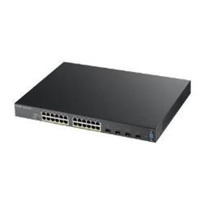 SWITCH 24P GIGABIT POE+4P 10 GIGABIT SFP ZYXEL  XGS2210-28HP-EU0101F SUPP. IPV6, ISTACKING, VLAN - RACK