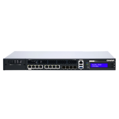 PIATTAFORMA DI VIRTUALIZZAZIONE QNAP QUCPE-7010-D2123IT-8G 2HD >NO HD< 8P 1GBE RJ45-4X105GBE SFP+-3P USB-8GB DDR4-XEON D2123IT