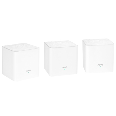 WIRELESS ROUTER AC1200 HOME MESH TENDA NOVA MW3(3 PACK) DUALBAND -2P ETHERNET 2 ANT.INT. FINO:31/12