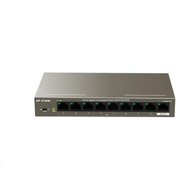 SWITCH 9P LAN GIGABIT IP-COM G1109P-8-102W 8P POE - METALLO - GARANZIA 5 ANNI