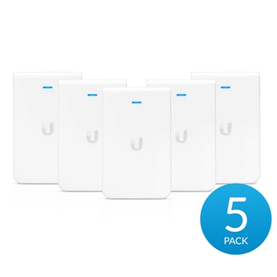 WIRELESS ACCESS POINT IN WALL UBIQUITI UNIFI UAP-AC-IW-5 DB2.4GHZ/300M 5GHZ/867M 802.11A/B/G/N/AC-5 PACK (POE INJ. NON INCLUSO)