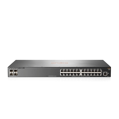 SWITCH HP JL253A ARUBA 2930F 24G 4SFP+ MANAGED 24X 10/100/1000 + 4X1 GIGABIT/10 GBIT SFP+ (UPLINK) RACK1U GAR A VITA FINO:31/12