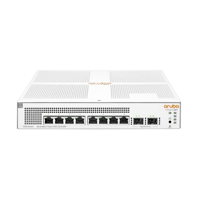 SWITCH ARUBA ISTANT ON JL681A 1930 8G MANAGED 8XRJ45 10/100/1000 POE 124W + 2SFP 1GBE GARANZIA A VITA FINO:31/12