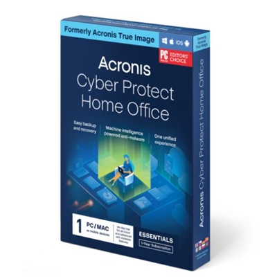ACRONIS BOX CYBER PROTECT HOME OFFICE ESSENTIALS 1PC - 1 ANNO - SW BACKUP - HOEAA1EUS