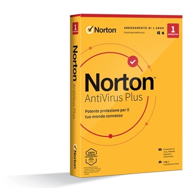 NORTON ANTIVIRUS PLUS 2020 -- 1 DISPOSITIVO (21397559) - 2GB BACKUP FINO:28/01