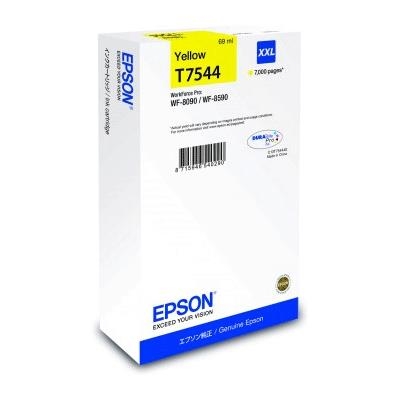 CARTUCCIA EPSON T7544 XXL C13T754440 GIALLO 7K X WF-8090DW/DTW/D3TWC WF-8590DWF/DTWF/D3TWFC