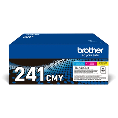MULTIPACK BROTHER TONER TN241CMY 1.400PG CIANO/MAGENTA/GIALLO X MFC-9140CDN, MFC-9330CDW, HL-3140CW, HL-3150CDW