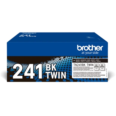 MULTIPACK BROTHER TONER TN241BKTWIN 2XTN241BK NERO 2.500PG CAD. X MFC-9140CDN, MFC-9330CDW, HL-3140CW, HL-3150CDW