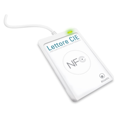 LETTORE  NFC CONTACTLESS PER CARTA DI IDENTITÀ ELETTRONICA ITALIANA CIE 3.0 ATLANTIS P005-CIEA211-EAN: 8026974022475