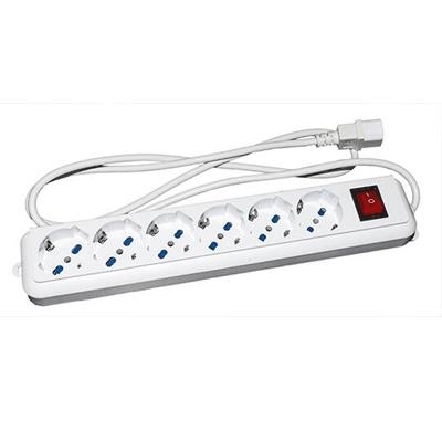 MULTIPRESA X UPS LINK LKMP06C 6P TRIPOLARI 10/16 A- SPINA IEC C13 CON INTERRUTTORE - EAN:8028400037435