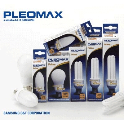 LAMPADA BC PLEOMAX/SAMSUNG E27 GLOBE  7W-300LM (35W) L-WARM BLISTER 8-801790410657